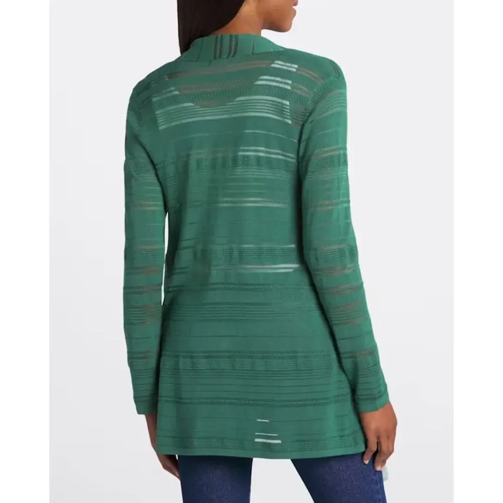 41 Hawthorn (M) Etelan Variegated Pointelle Stitch Open Cardigan - Stitch Fix - Picture 7 of 10